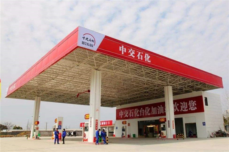 西青加油站钢结构网架案例6